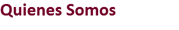 Quienes Somos
